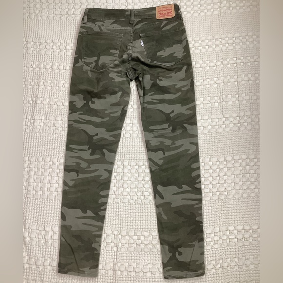 Levi’s 711 Skinny Stretch Camo Jeans Green 26 - Picture 9 of 10